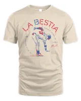 Ronald Acuña Jr #13 Atlanta Braves La Bestia T-Shirt Unisex Standard T-Shirt sand s