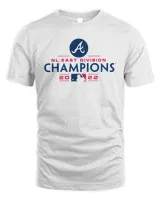 Atlanta Braves Shop Nl East Division Champions Tee Unisex Standard T-Shirt white s