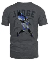 Aaron Judge #99 New York Yankees Double Play Name & Number Tee Shirt Unisex Standard T-Shirt dark-heather s