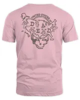 Grateful Dead Merch Colorado United States Of Dead T-Shirt Unisex Standard T-Shirt light-pink s