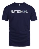 National 2023 MLB All Star Game Wordmark Navy Shirt Unisex Standard T-Shirt navy s