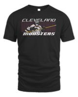 Cleveland Monsters Hockey Rocking Out 2023 T Shirt Unisex Standard T-Shirt black s