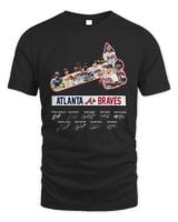 Atlanta Braves Players Legends 2023 Signatures Shirts Unisex Standard T-Shirt black s