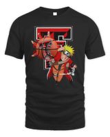 NCAA Texas Tech Red Raiders Naruto Anime Logo Shirt Unisex Standard T-Shirt black s