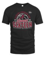 Alabama Crimson Tide 2024 Ncaa Division I Men'S Basketball Tournament March Madness Sweet Sixteen Tee Unisex Standard T-Shirt black s