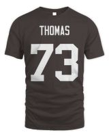 #73 Browns Class Of 2023 Joe Thomas Mitchell & Ness Legacy Jersey Tee Unisex Standard T-Shirt dark-chocolate s