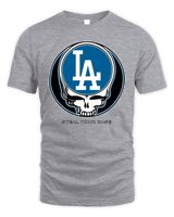 Grateful Dead x Los Angeles Dodgers Steal Your Base 2023 Shirts Unisex Standard T-Shirt sport-grey s