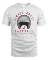 2023 Alabama Crimson Tide Dinger Party Baseball The University Disco Helmet Hoodie Unisex Standard T-Shirt white s