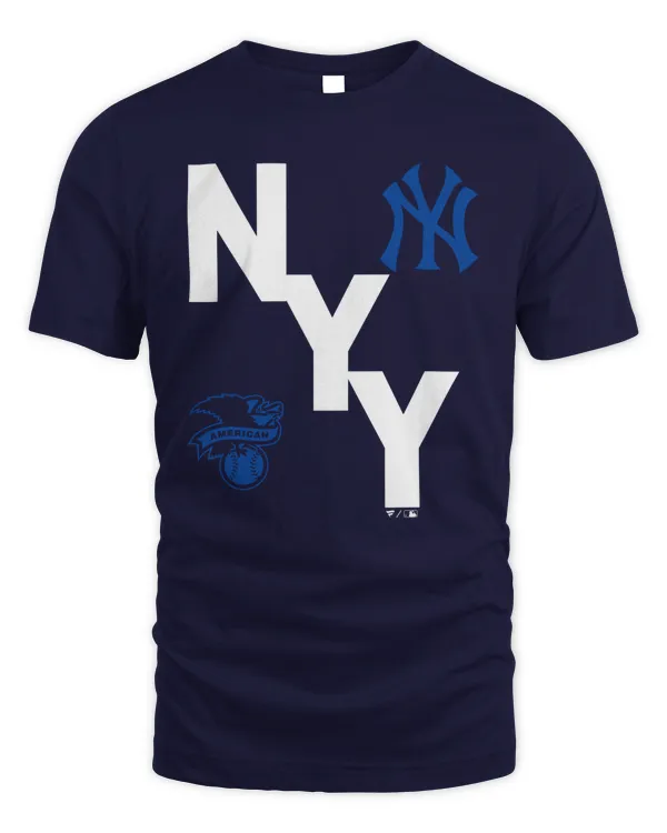 Official Mlb Shop New York Yankees Record Shattered T-Shirt Navy