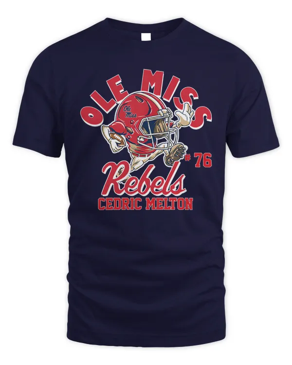 Ole Miss Football T-Shirt #76 Cedric Melton