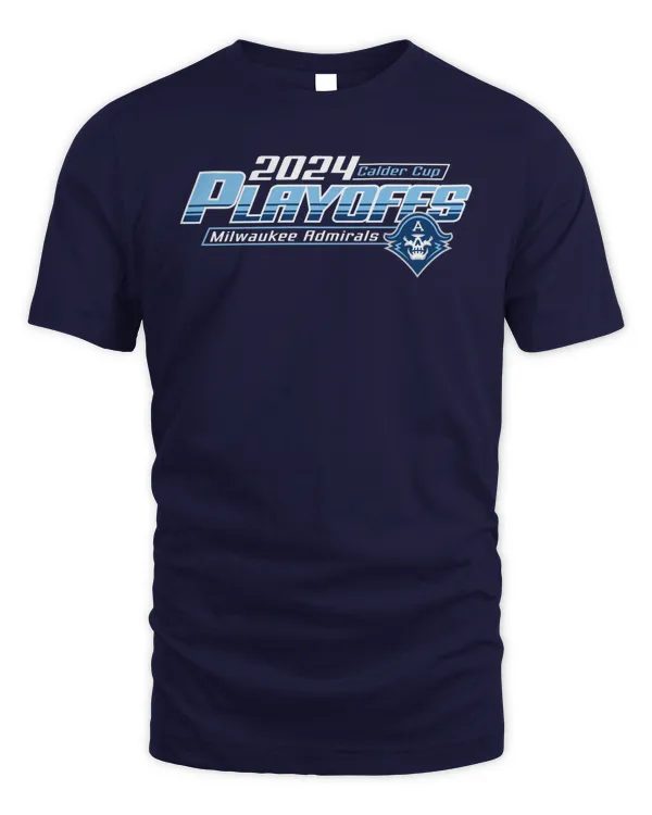 Milwaukee Admirals Playoffs 24 Allmend Tee Navy