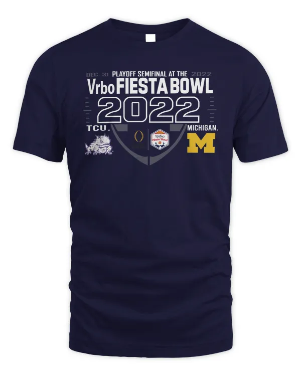 The M Den Blue84 Michigan Football 2022 College Football Playoff Fiesta Bowl Tee