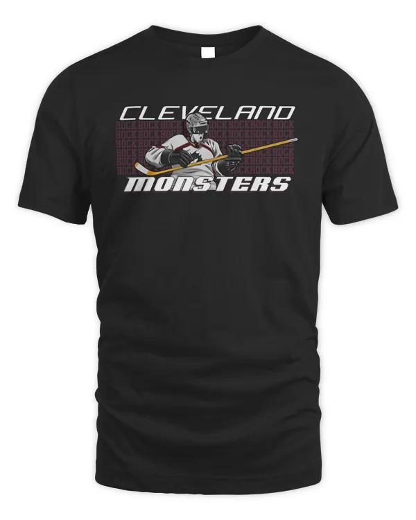 Cleveland Monsters Hockey Rocking Out 2023 T Shirt
