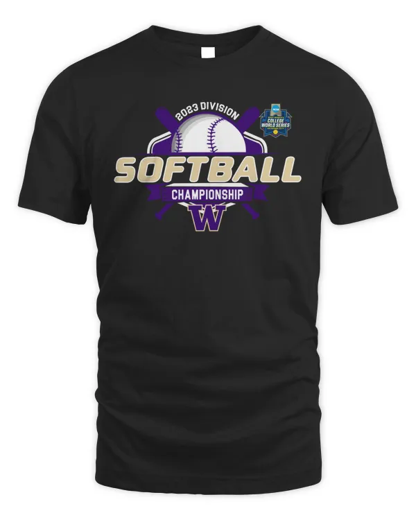Official Washington Huskies 2023 Women's Softball College World Series Championship Tee