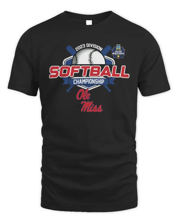 Official Ole Miss Rebels 2023 Women's Softball College World Series Championship Tee