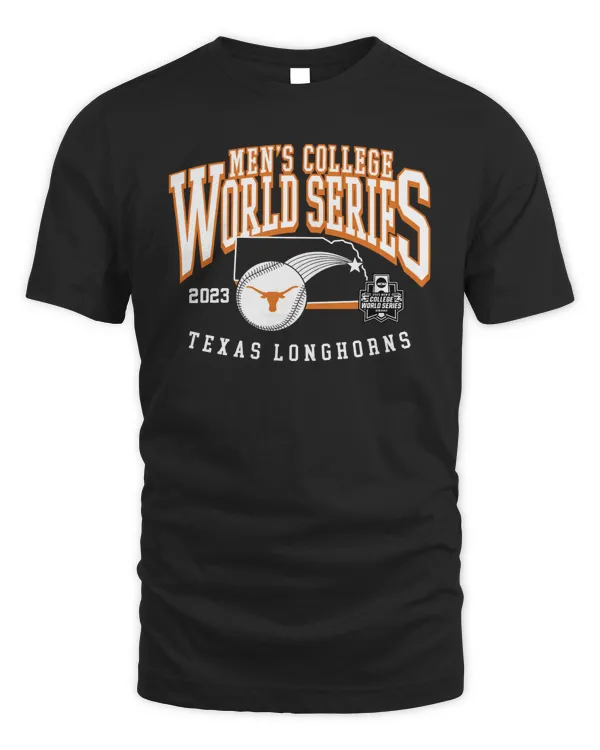 Official Texas Longhorns 2023 NCAA Men’s Baseball College World Series Tee