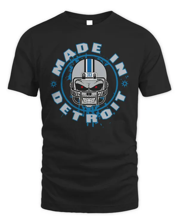 Official 2023 Made In Detroit Helmet Skull Shirt Hoodie
