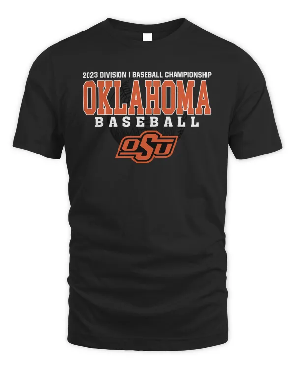 Oklahoma State Cowboys 2023 Division I Champions Baseball T Shirt