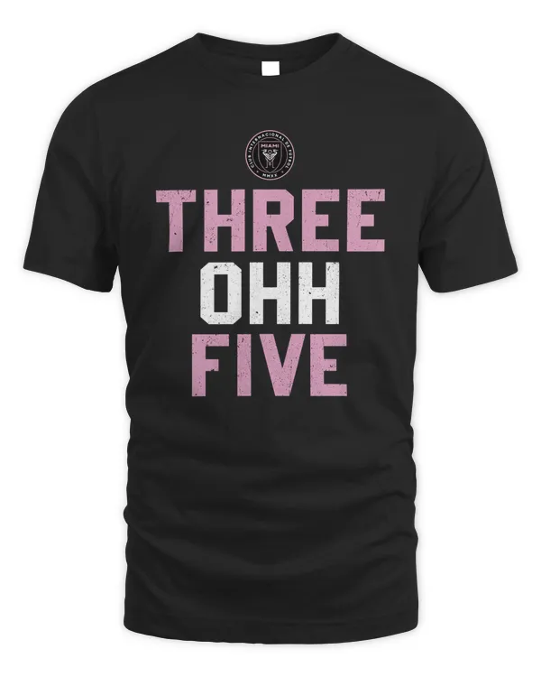 500 Level Inter Miami CF Area Code Logo Black Tee