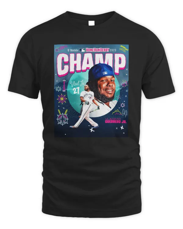 Vladimir Guerrero Jr. #27 Home Run Derby Champ Toronto Blue Jays Tee Black