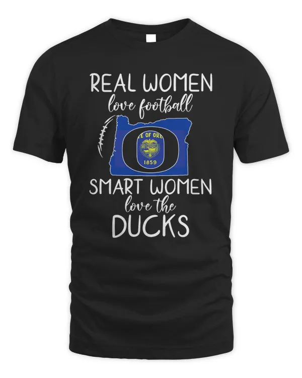 Real Women Love Football Smart Women Love The Ducks Logo Shirt