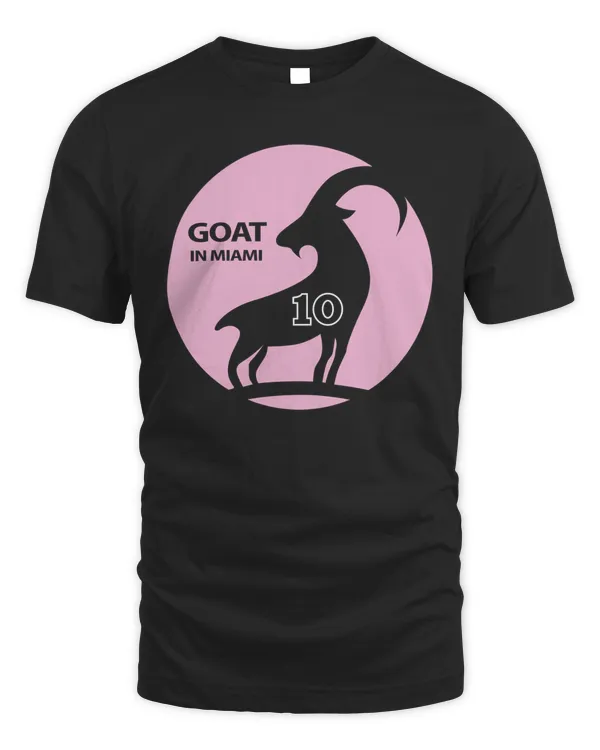 Goat In Miami Messi #10 Shirt Black