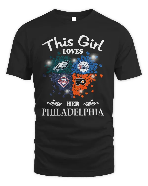 Heart This Girl Philadelphia Sports Teams Logo Shirt Hoodie