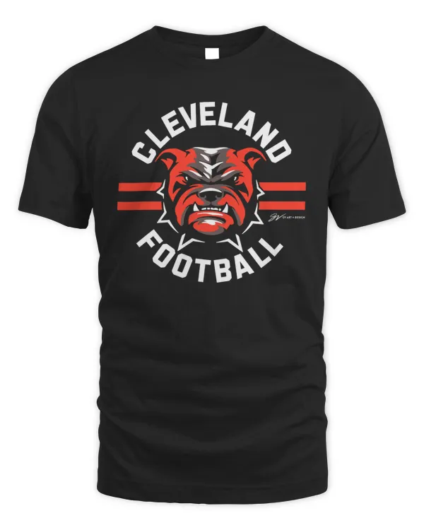 Official Cleveland Football Dawg Circle Hooded Sweatshirt