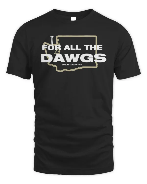 For All The Dawgs Washington Huskies Shirt Black
