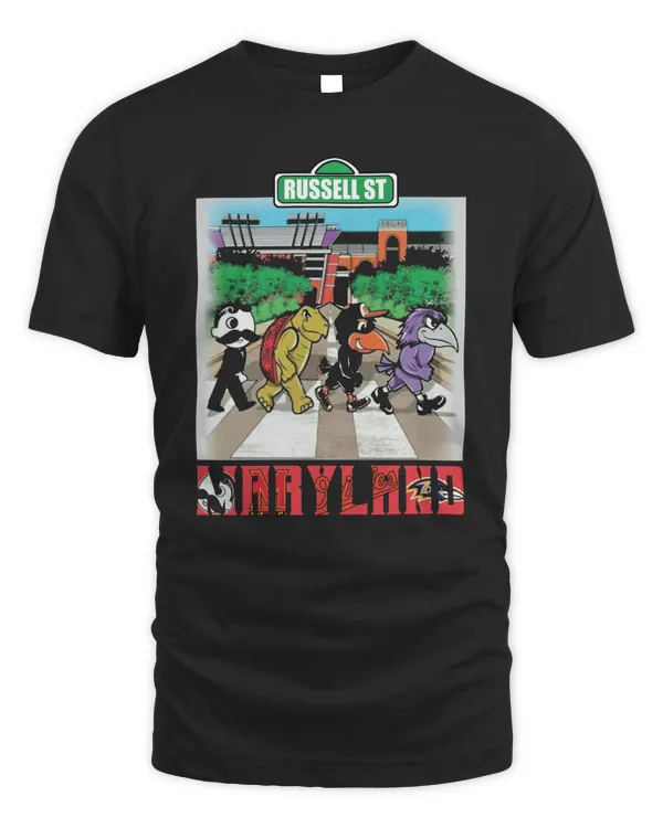 Maryland Sports Team Mascot Abbey Road Russell St 2023 Shirt