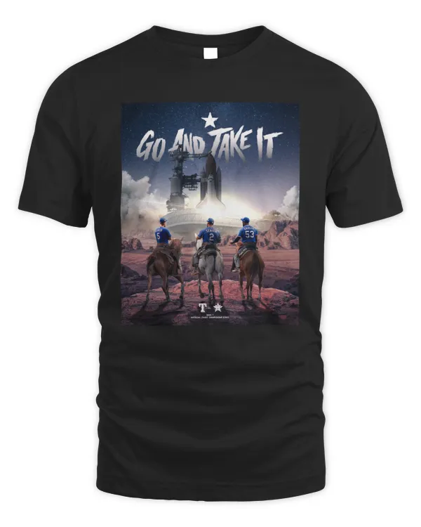 Texas Rangers Riding into Game 7  Go And Take It Tee Shirt