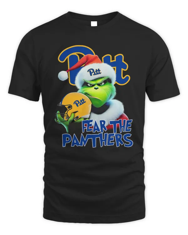 Pittsburgh Panthers Grinch Fear The Christmas 2023 Shirt Black