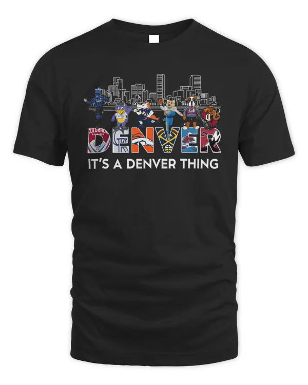 Official Denver Team It’s A Denver Thing Skyline Mascot 2023 Hoodie Sweatshirt