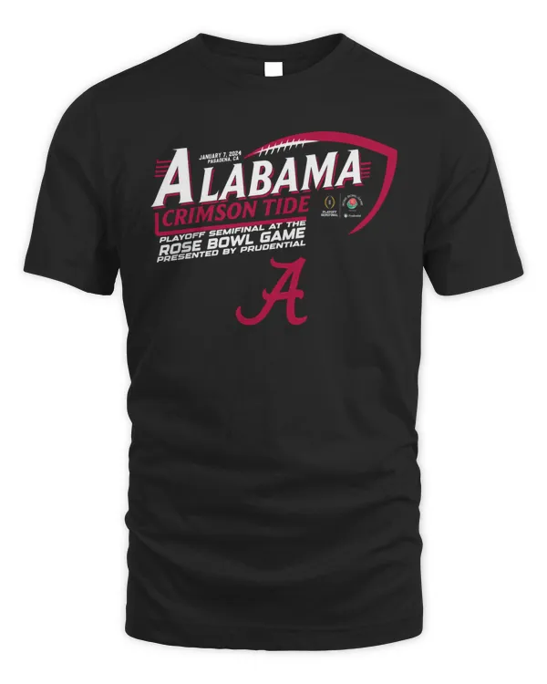 Official Alabama Crimson Tide Rose Bowl 2024 Cfp Semi Football Semifinal Tee Shirt