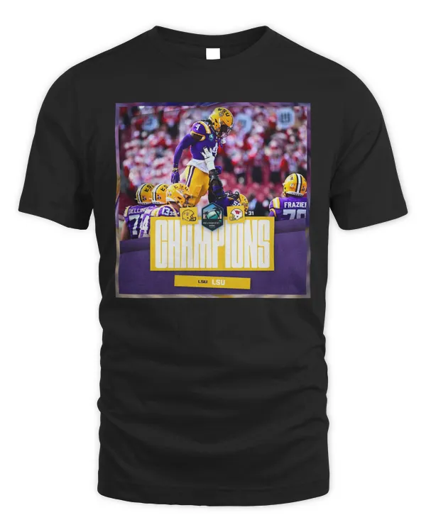 LSU Tigers 2024 ReliaQuest Bowl Champions Tee Poster