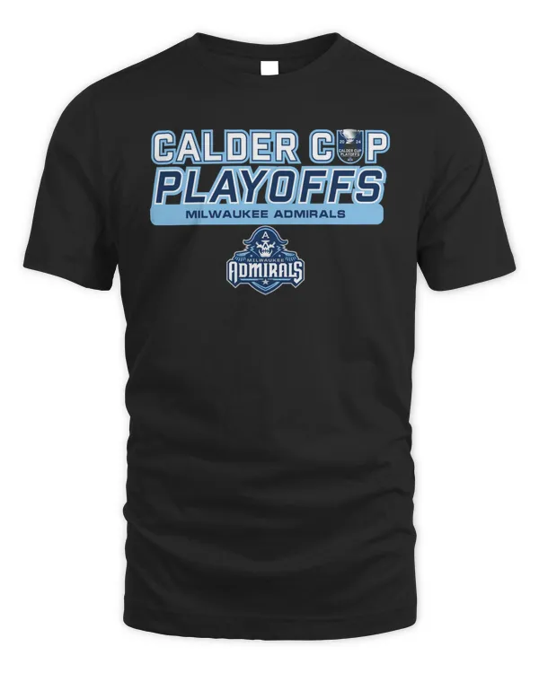 Milwaukee Admirals 2024 Calder Cup Playoffs Logo Tee Black
