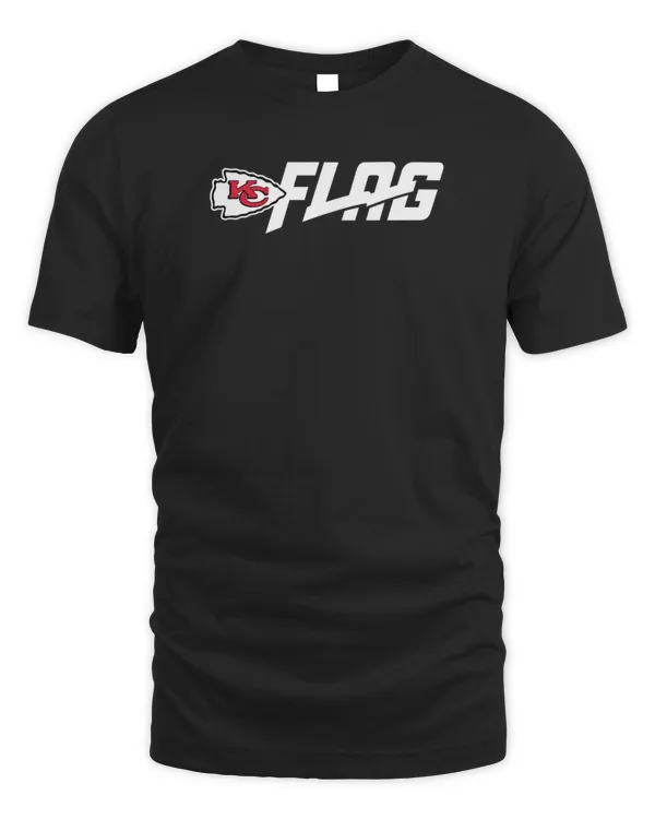 Official NFL Kansas City Chiefs Flag Game Day Logo T Shirt