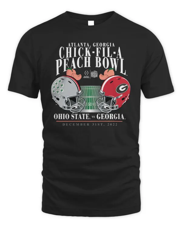 Georgia Bulldogs Vs. Ohio State Buckeyes Peach Bowl Matchup Tee