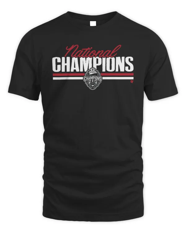 Georgia Football National Champions Script Block Tee