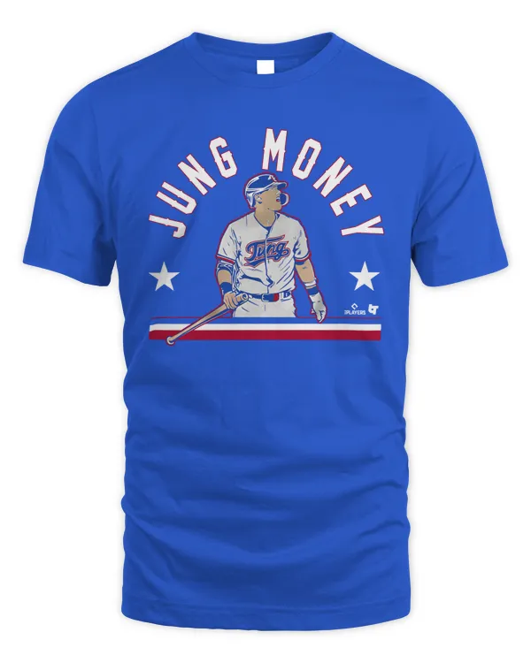 Texas Rangers #6 Josh Jung Money Tee Royal