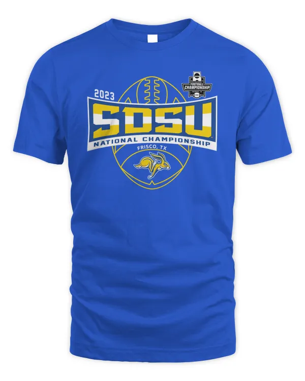 Blue 84 South Dakota State Jackrabbits Frisco Fan Sided Tee