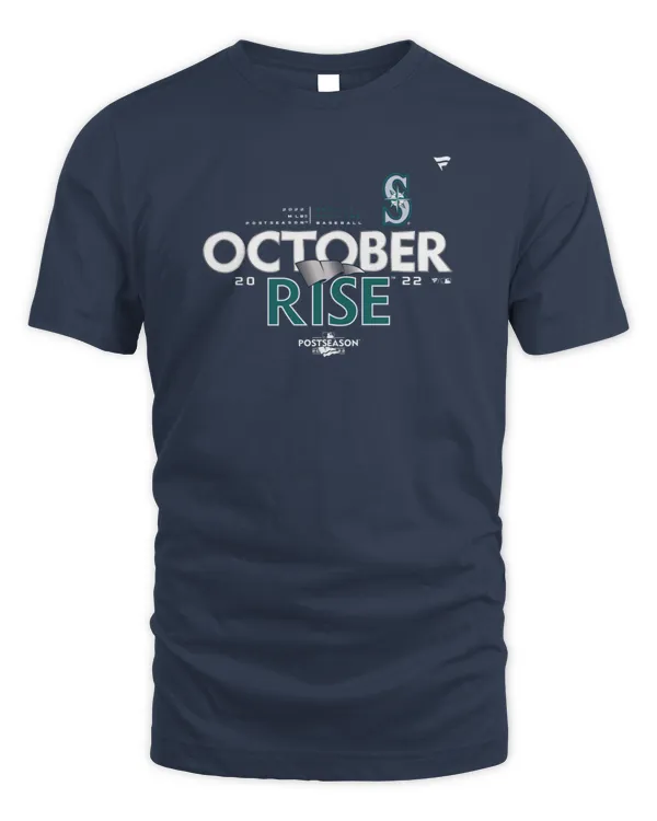 Official MLB Seattle Mariners Baseball 2022 Postseason October Rise T Shirt
