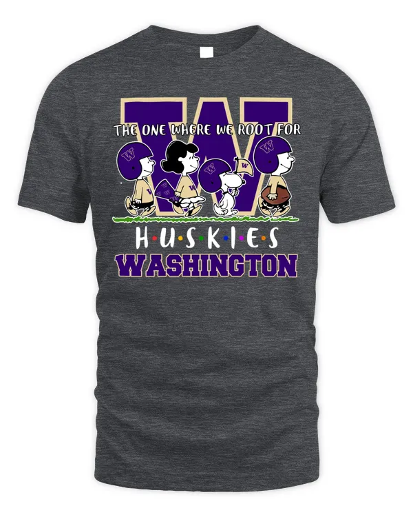 Official Snoopy Peanuts The One Where We Root For Washington Huskies 2023 Shirt