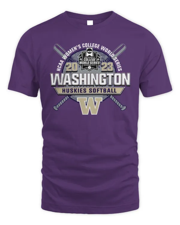 Event1 Team Store 2023 Ncaa Women's College World Series Washington Huskies Softball T Shirt