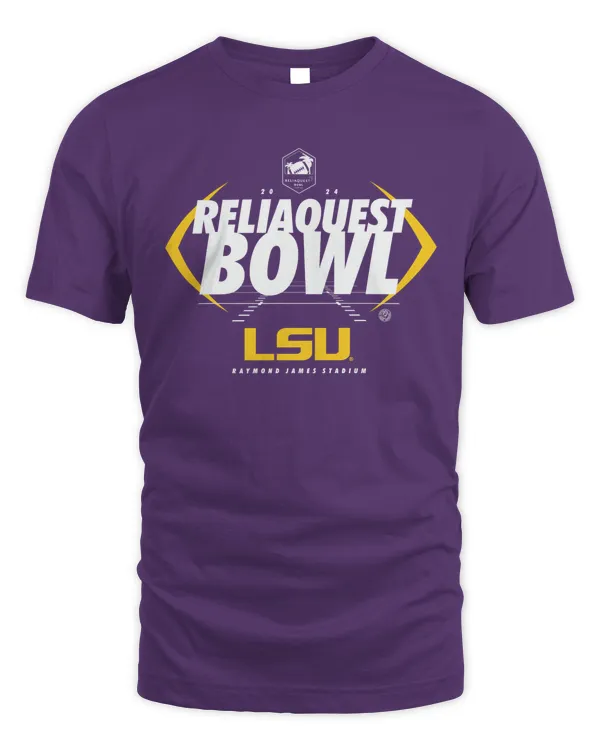 ReliaQuest Bowl Merch LSU Tigers Logo Shirt Purple