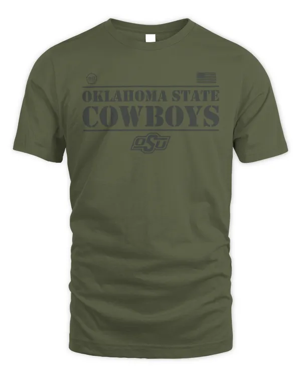 Oklahoma State Cowboys Fanatics Branded OHT Military Appreciation Stencil Tee