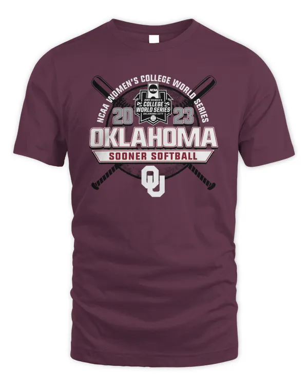 Event1 Team Store 2023 Ncaa Women's College World Series Oklahoma Sooners Softball T Shirt