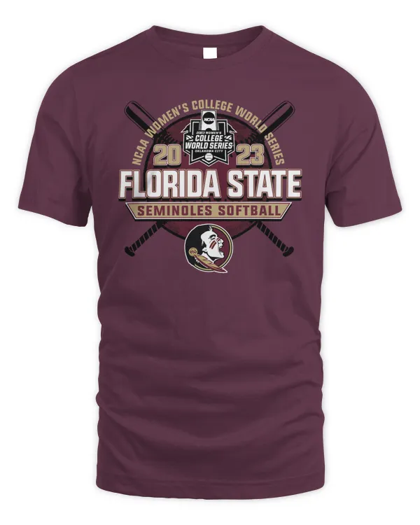 Event1 Team Store 2023 Ncaa Women's College World Series Florida State Seminoles Softball T Shirt