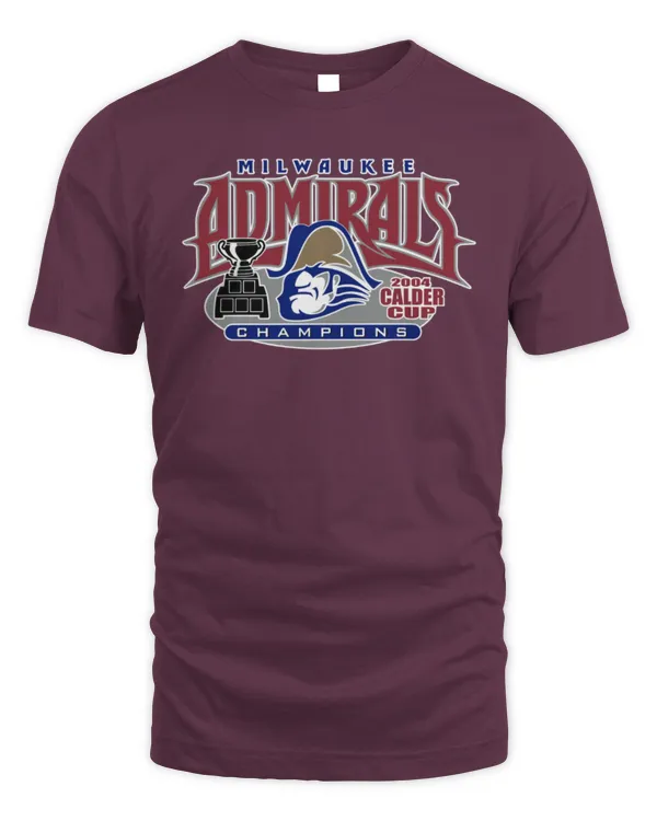 Milwaukee Admirals Calder Cup 2004 Trophy Champions Tee