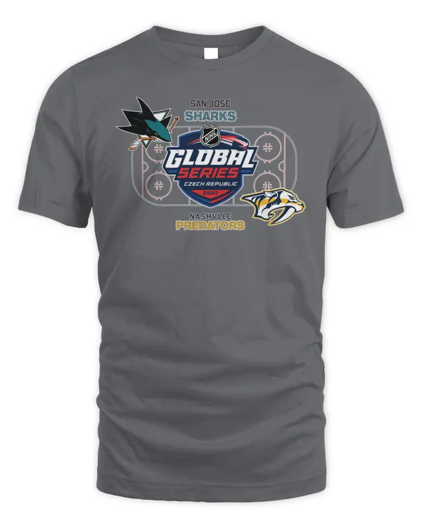 San Jose Sharks Vs Nashville Predators Hockey Global Series Matchup Czech Republic Shirt